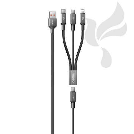 Fuego 5in1 (Type-A to Type-C;Type-C to Type-C/Lightning) (FG1) Black